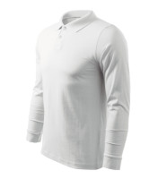 Gents cotton polo shirt Single J. Long Sleeve
